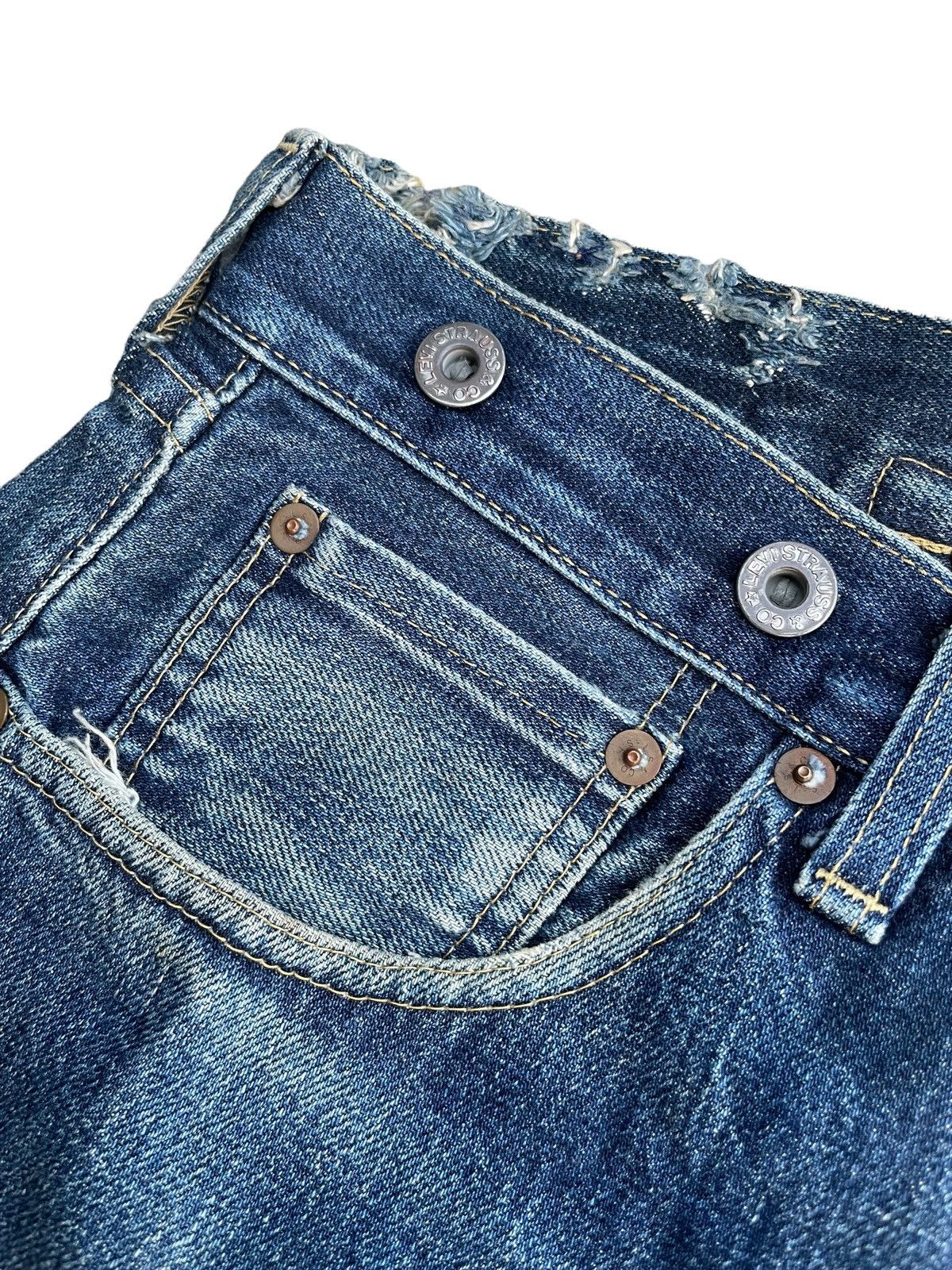 Levi's Vintage 1998 Levis S702XX E Selvedge Denim Size US 33 - 7 Thumbnail