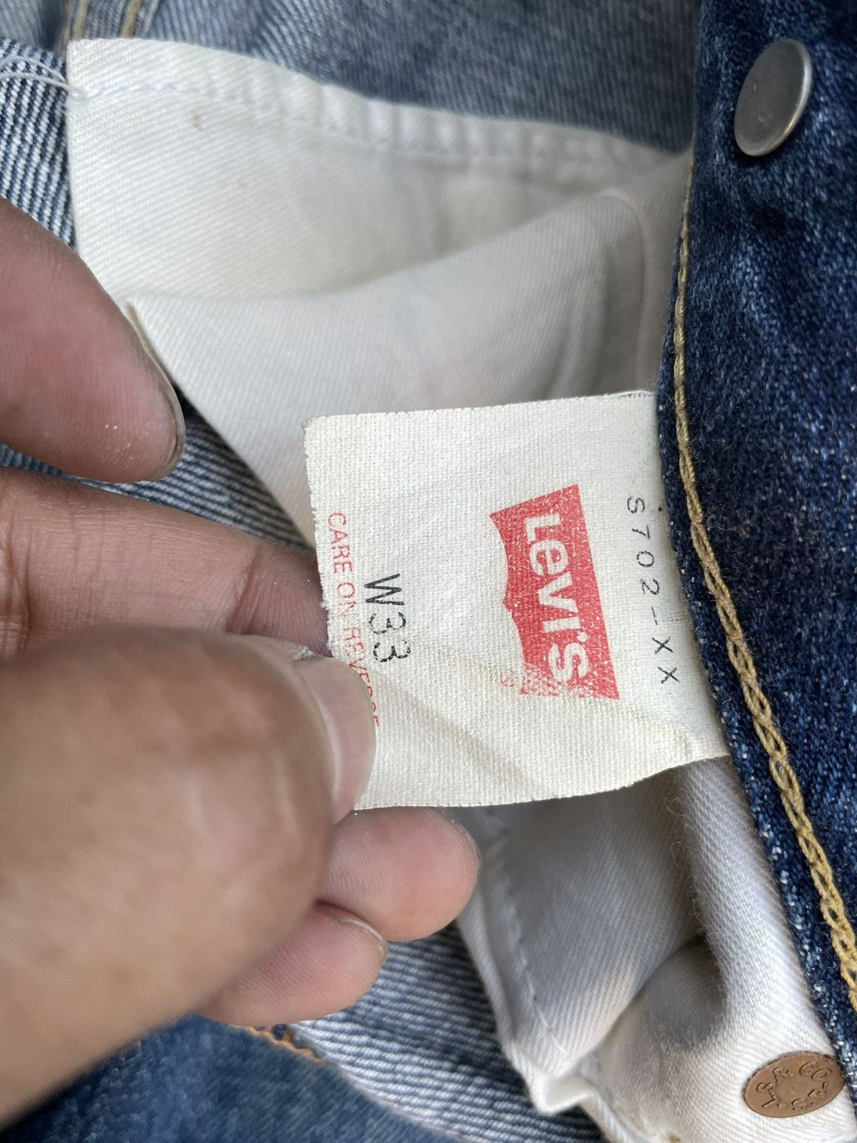 Levi's Vintage 1998 Levis S702XX E Selvedge Denim Size US 33 - 20 Thumbnail