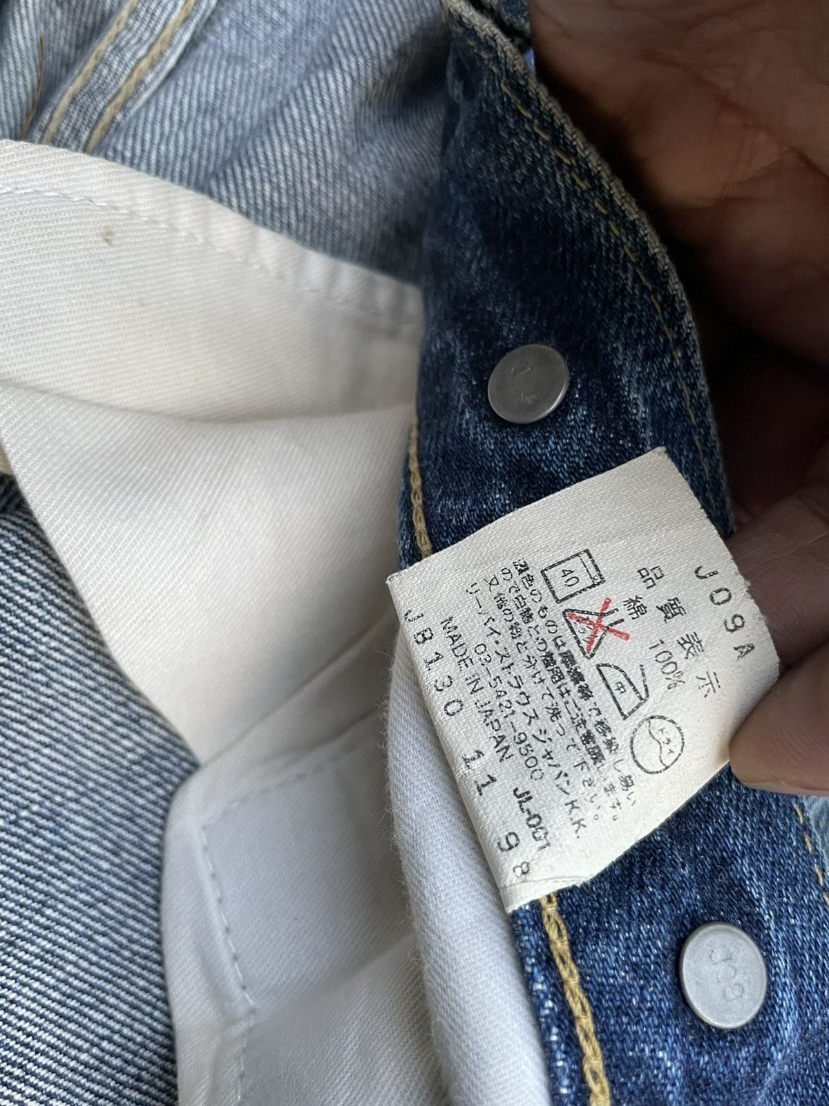 Levi's Vintage 1998 Levis S702XX E Selvedge Denim Size US 33 - 19 Thumbnail