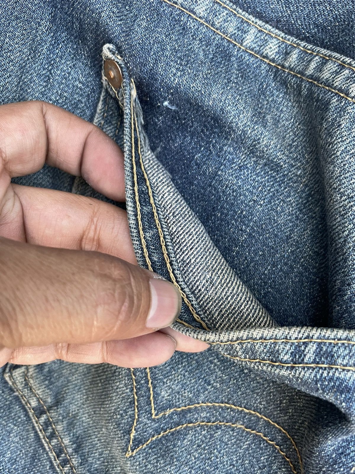 Levi's Vintage 1998 Levis S702XX E Selvedge Denim Size US 33 - 17 Thumbnail