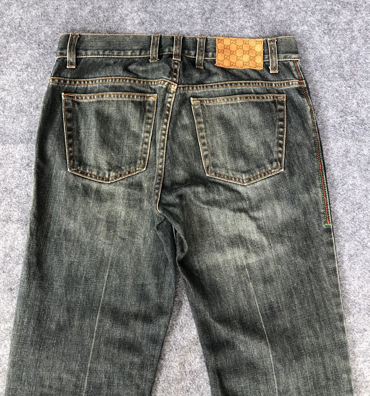 Gucci CYBER24‼️Vintage’Y2k🔥GUCCI🔥Light Washed Denim Jeans Size US 31 - 10 Thumbnail