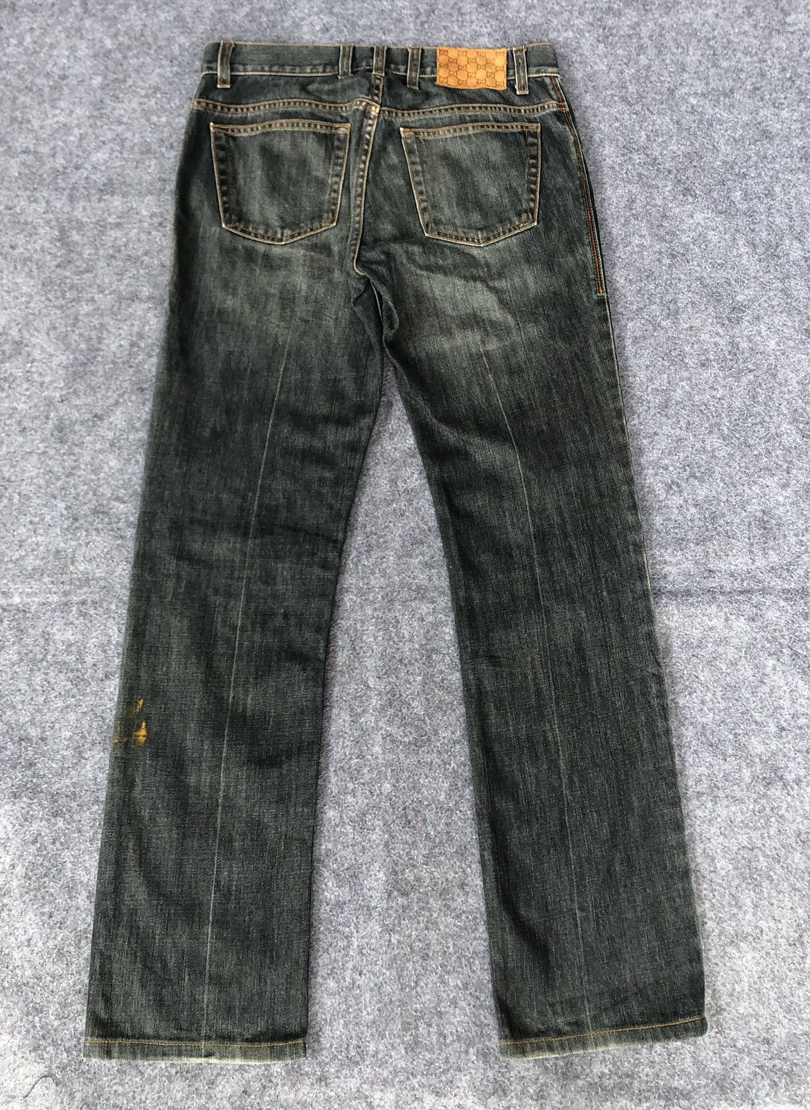 Gucci CYBER24‼️Vintage’Y2k🔥GUCCI🔥Light Washed Denim Jeans Size US 31 - 2 Thumbnail