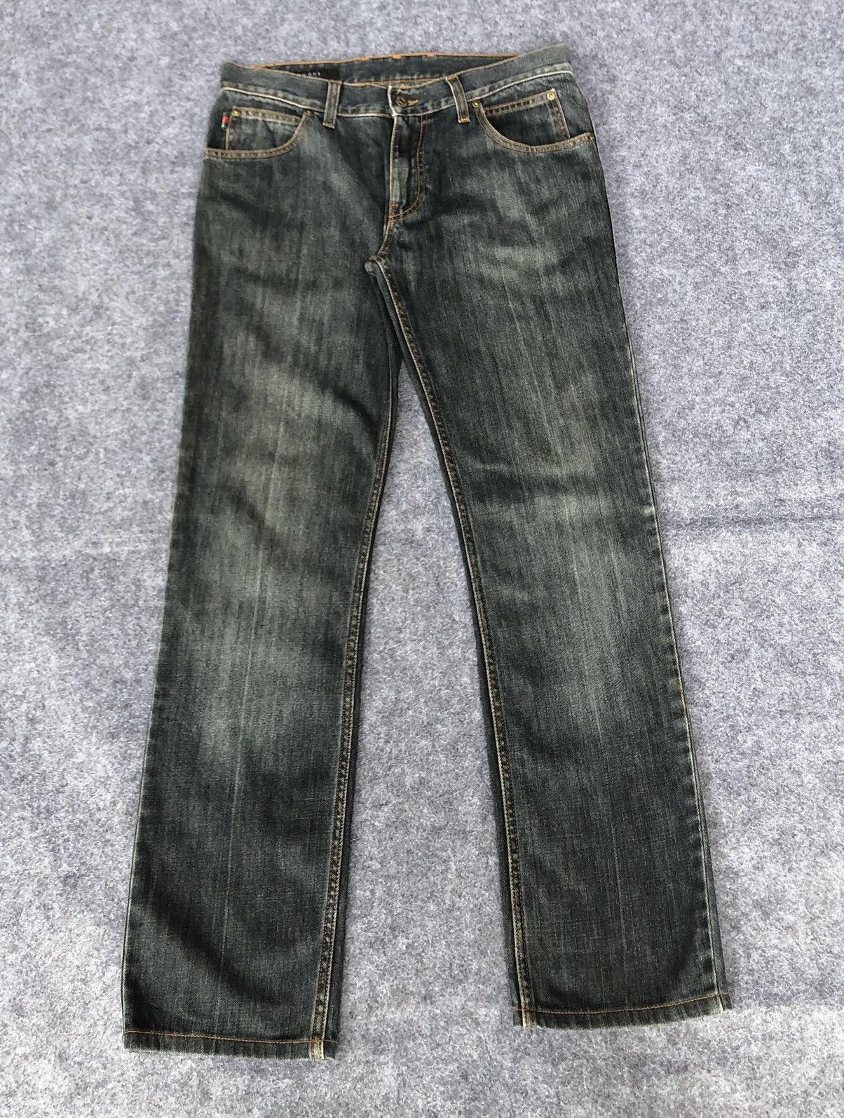 Gucci CYBER24‼️Vintage’Y2k🔥GUCCI🔥Light Washed Denim Jeans Size US 31 - 3 Thumbnail