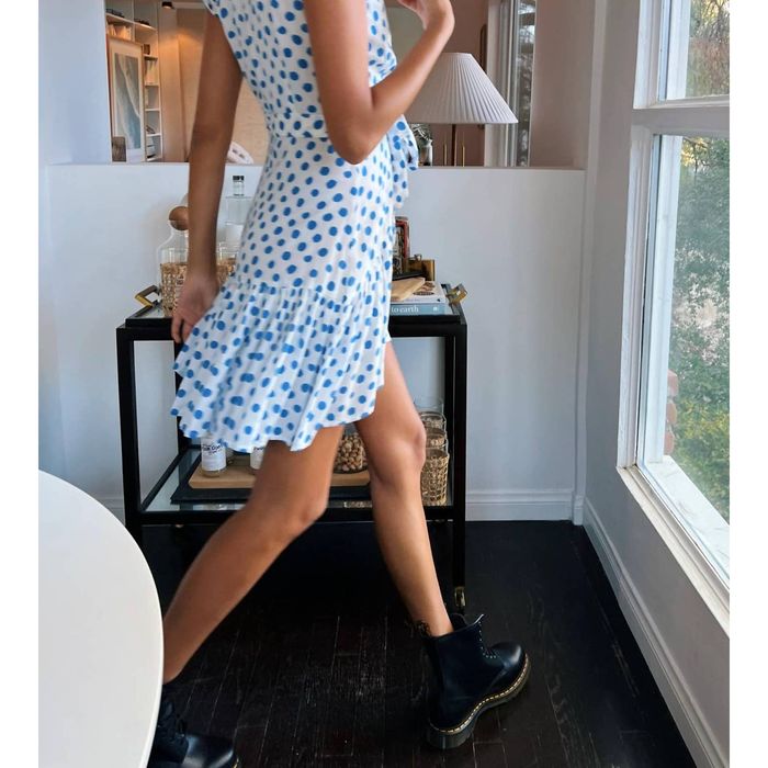 Designer XIX PALMS Santa Maria Party Dress In White/blue Grailed