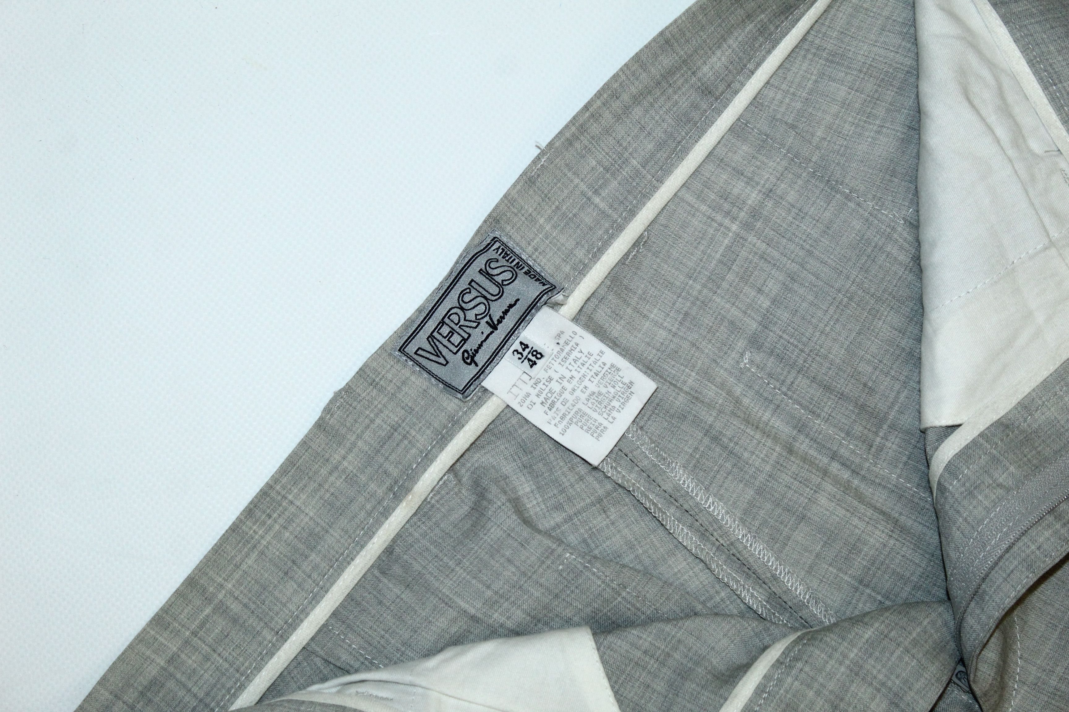 Versus Versace VTG Earlier Versus Gianni Versace pure virgin wool trousers Size US 32 / EU 48 - 8 Thumbnail