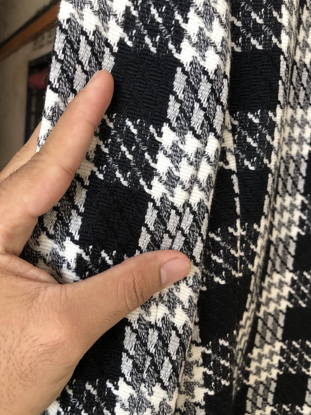 Vintage Vintage Remalon Houndstooth Single Breasted Blazer Jackets Size US L / EU 52-54 / 3 - 16 Thumbnail