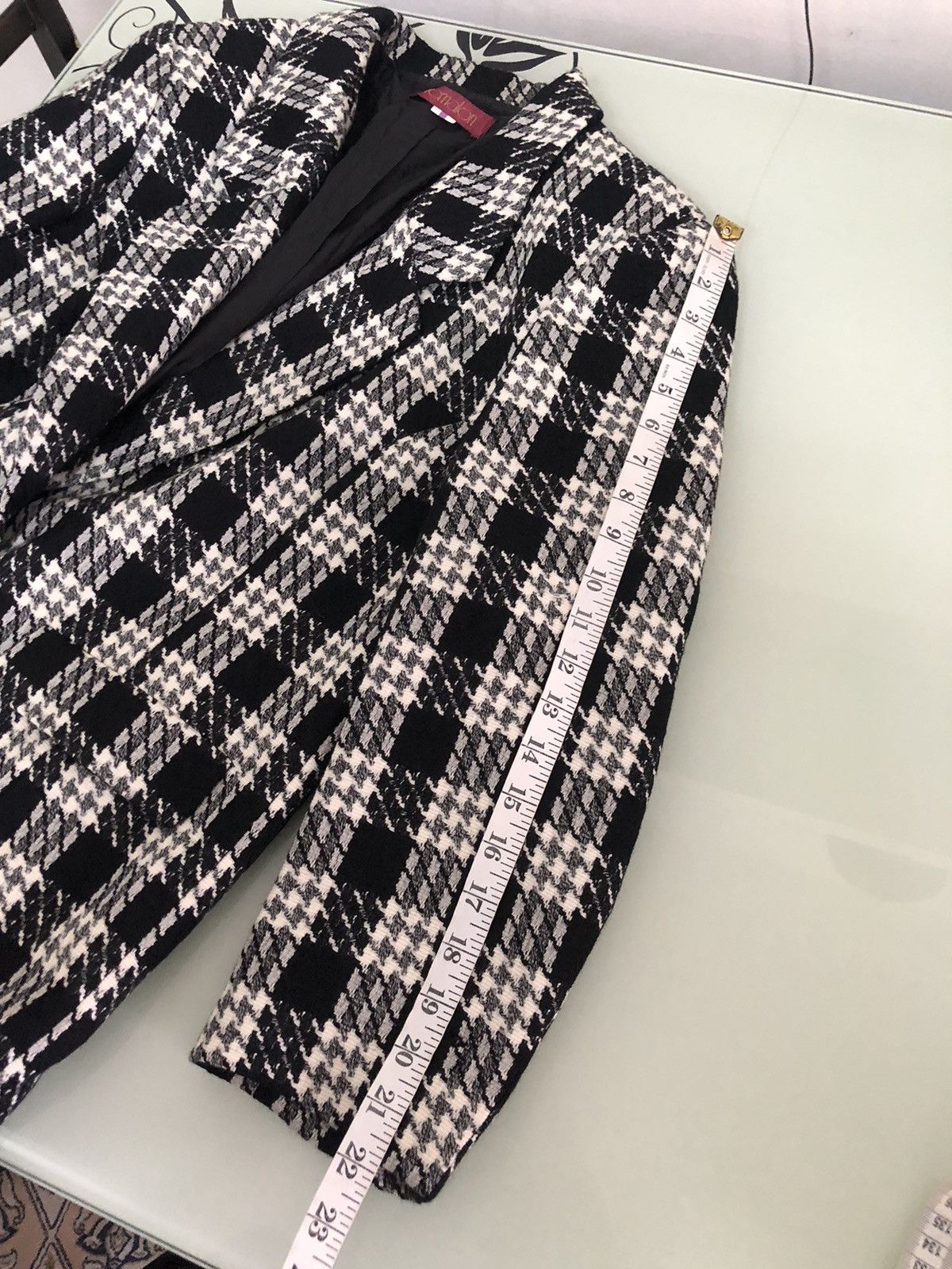 Vintage Vintage Remalon Houndstooth Single Breasted Blazer Jackets Size US L / EU 52-54 / 3 - 20 Thumbnail