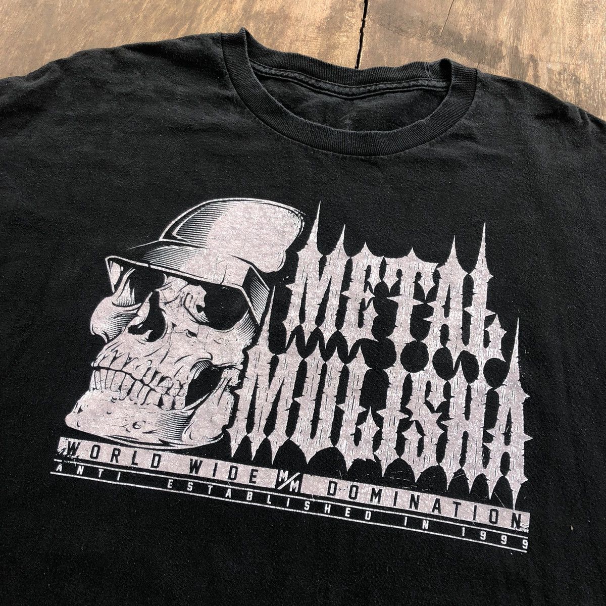 Metal Mulisha Vintage Thrashed Faded Metal Mulisha T Shirt Size US XL / EU 56 / 4 - 1 Thumbnail