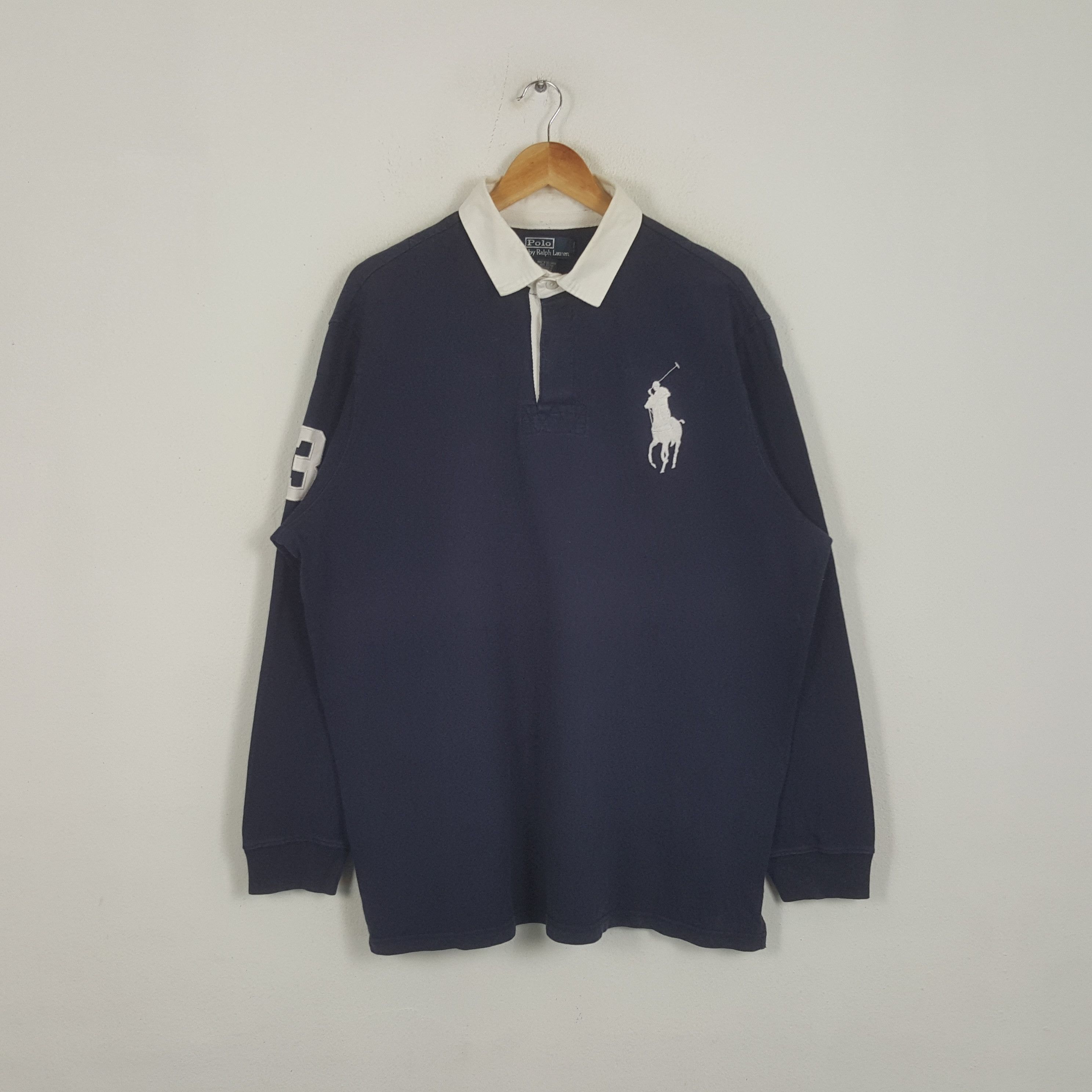 Polo Ralph Lauren × Rugby Ralph Lauren × Vintage Vintage Polo by Ralph Lauren Streetwear Rugby Polo Shirt Size US XXL / EU 58 / 5 - 1 Thumbnail