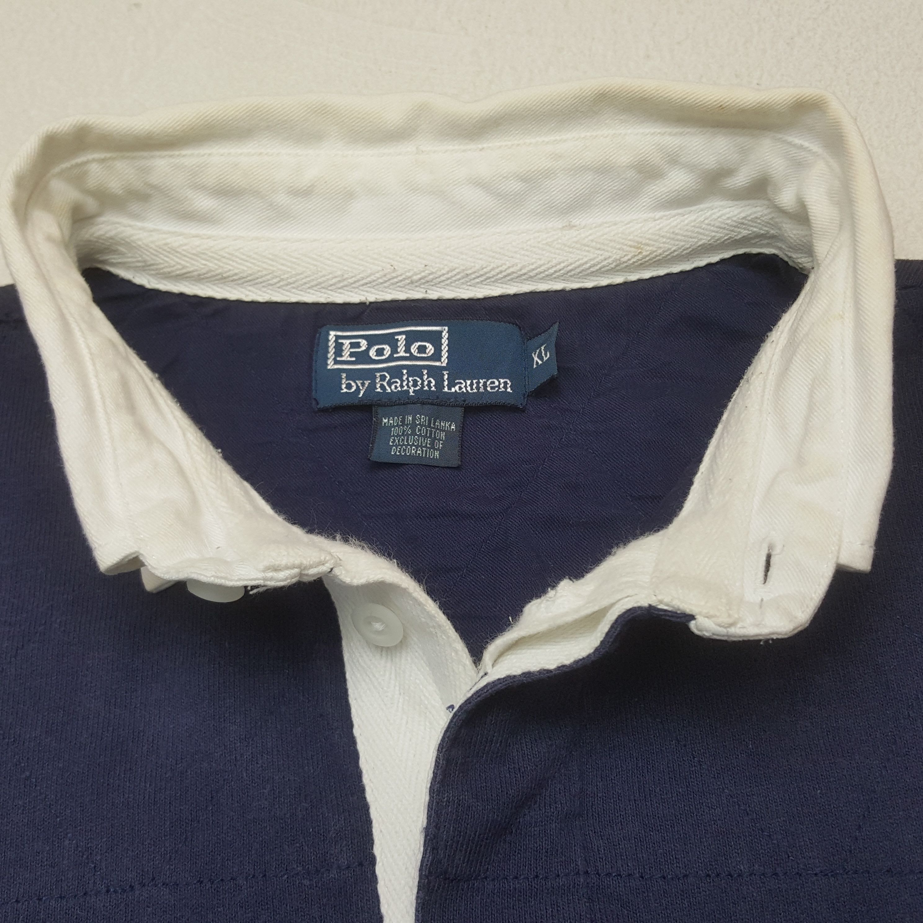 Polo Ralph Lauren × Rugby Ralph Lauren × Vintage Vintage Polo by Ralph Lauren Streetwear Rugby Polo Shirt Size US XXL / EU 58 / 5 - 4 Thumbnail