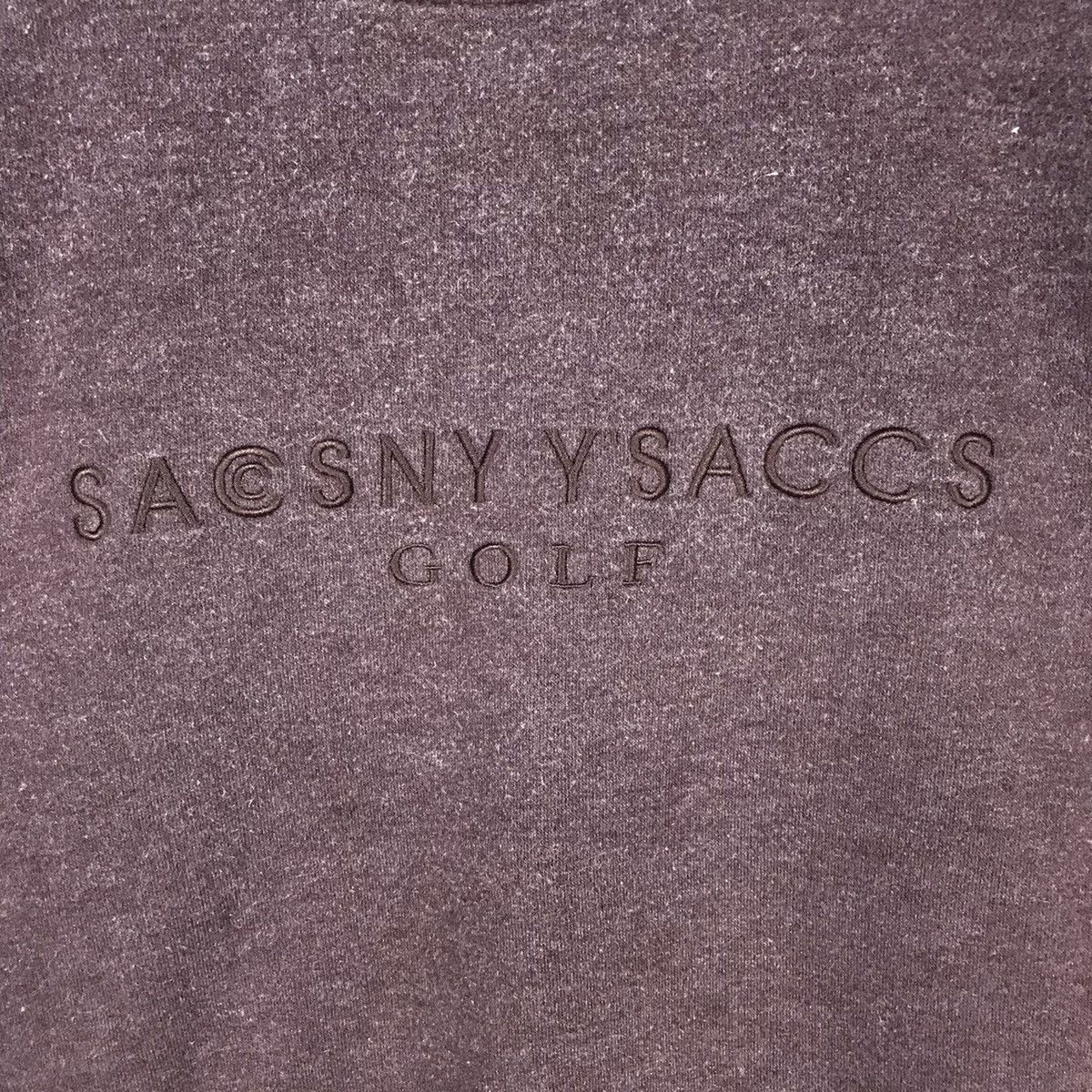 Japanese Brand × Yohji Yamamoto Sacsny Y’saccs Golf Embroidered By Yohji Yamamoto Crewneck Size US L / EU 52-54 / 3 - 4 Thumbnail