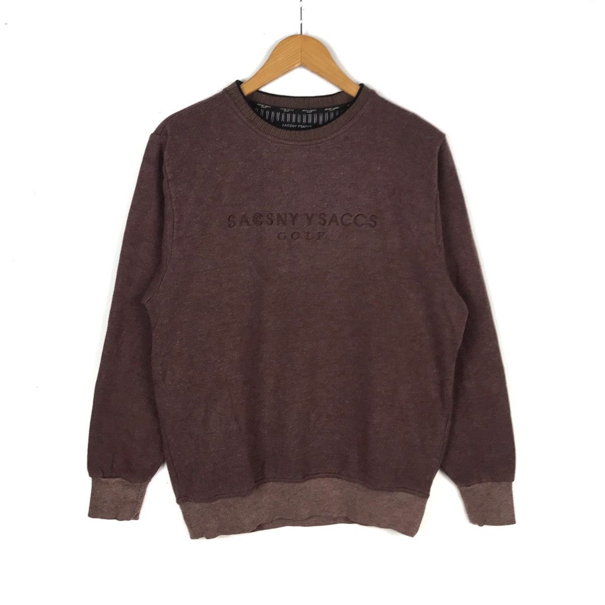 Japanese Brand × Yohji Yamamoto Sacsny Y’saccs Golf Embroidered By Yohji Yamamoto Crewneck Size US L / EU 52-54 / 3 - 1 Thumbnail