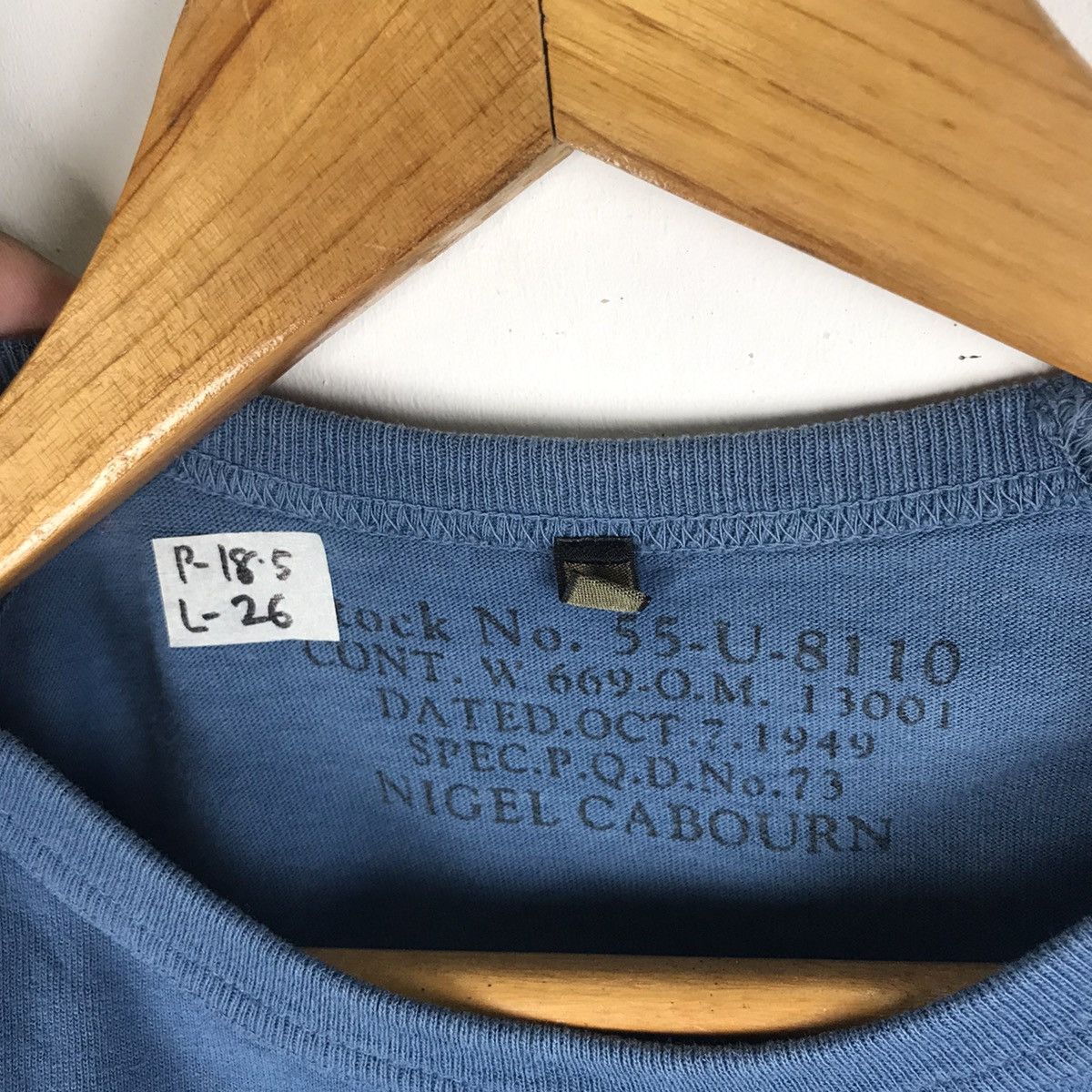 Designer × Nigel Cabourn Nigel Cabourn Single Pocket Plain T Shirt Designer Size US S / EU 44-46 / 1 - 4 Thumbnail