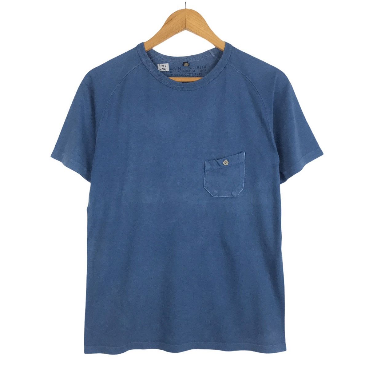 Designer × Nigel Cabourn Nigel Cabourn Single Pocket Plain T Shirt Designer Size US S / EU 44-46 / 1 - 1 Thumbnail