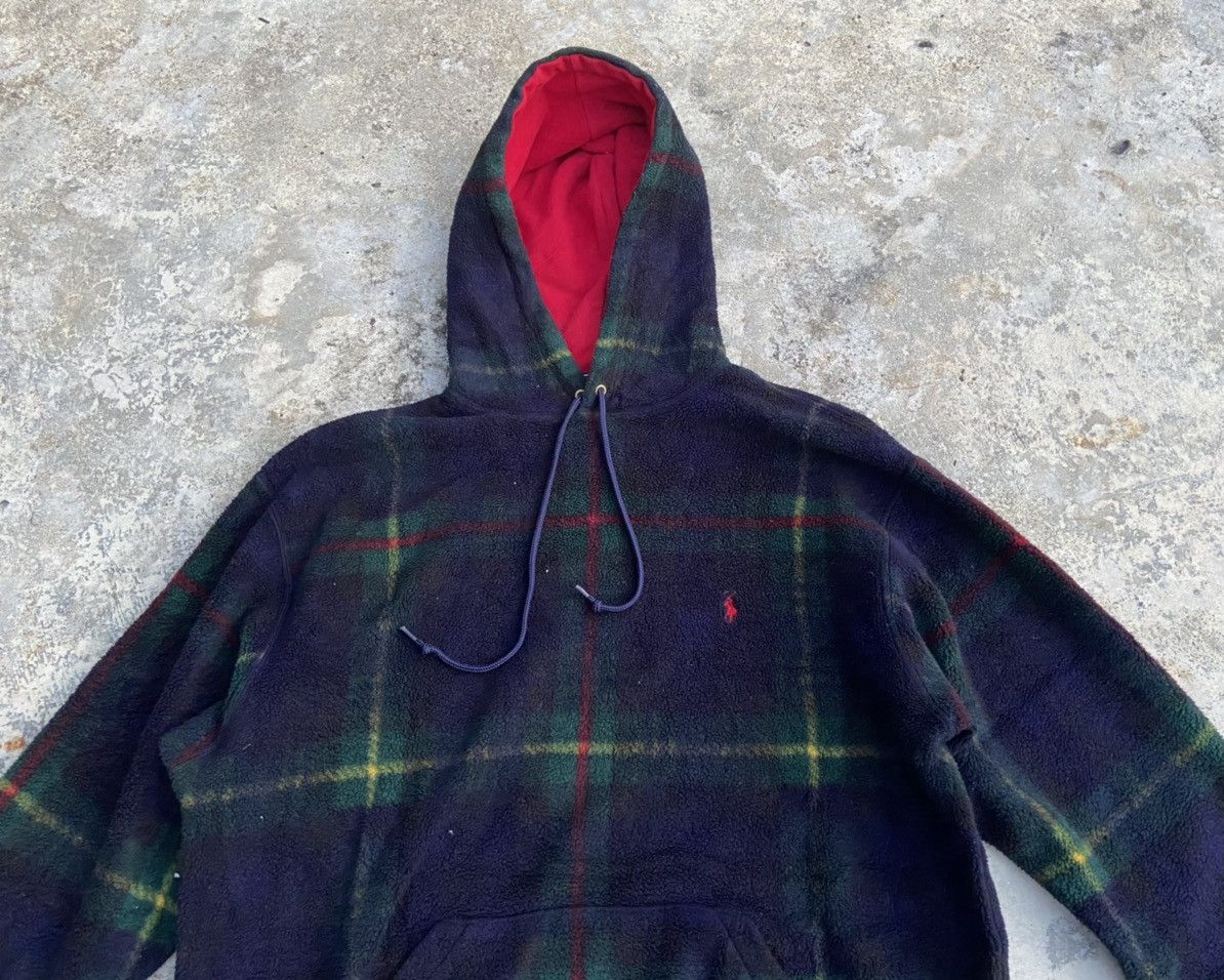 Polo Ralph Lauren Final Calling ❌❌Vintage 90's Polo Ralph Lauren Tartan Hoodie Size US L / EU 52-54 / 3 - 4 Thumbnail