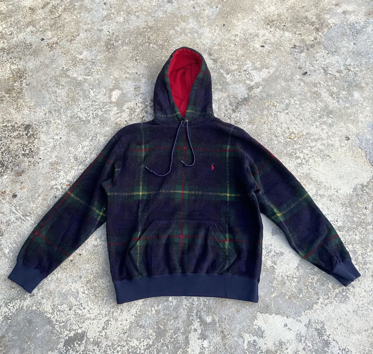 Polo Ralph Lauren Final Calling ❌❌Vintage 90's Polo Ralph Lauren Tartan Hoodie Size US L / EU 52-54 / 3 - 2 Thumbnail