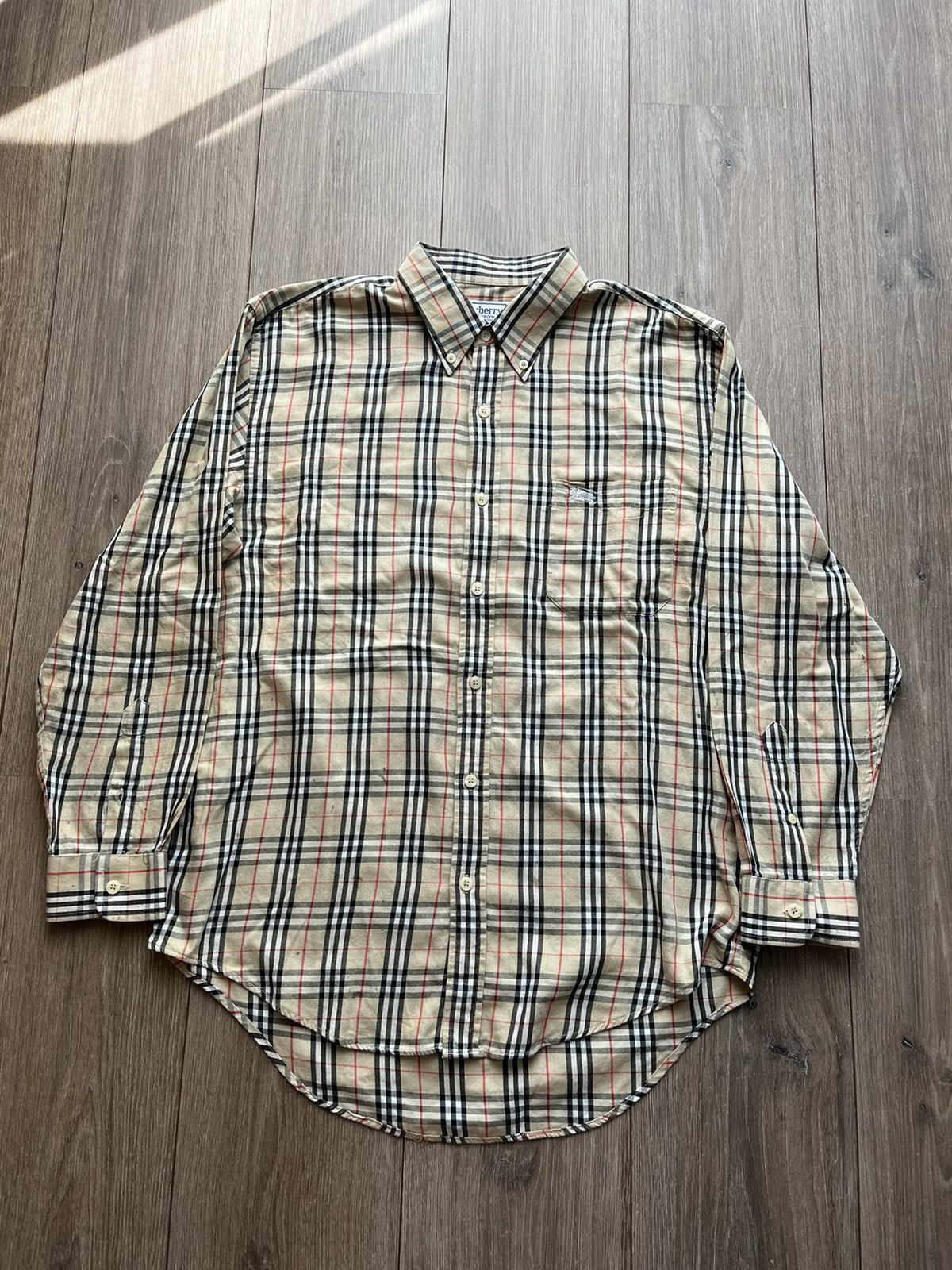 Burberry Vintage Burberry / Burberrys nova check shirt Size US M / EU 48-50 / 2 - 2 Thumbnail