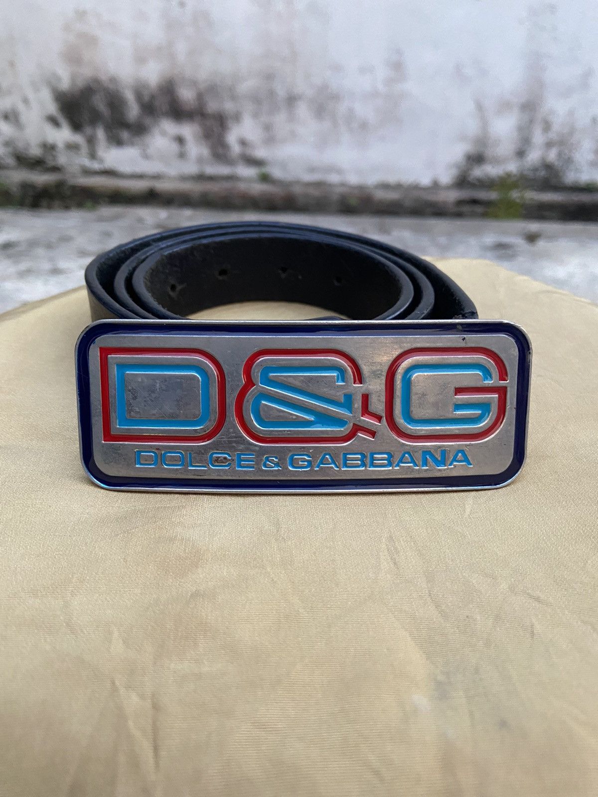 Dolce & Gabbana Vintage Dolce & Gabbana Engraved Leather Belt Size ONE SIZE - 1 Thumbnail