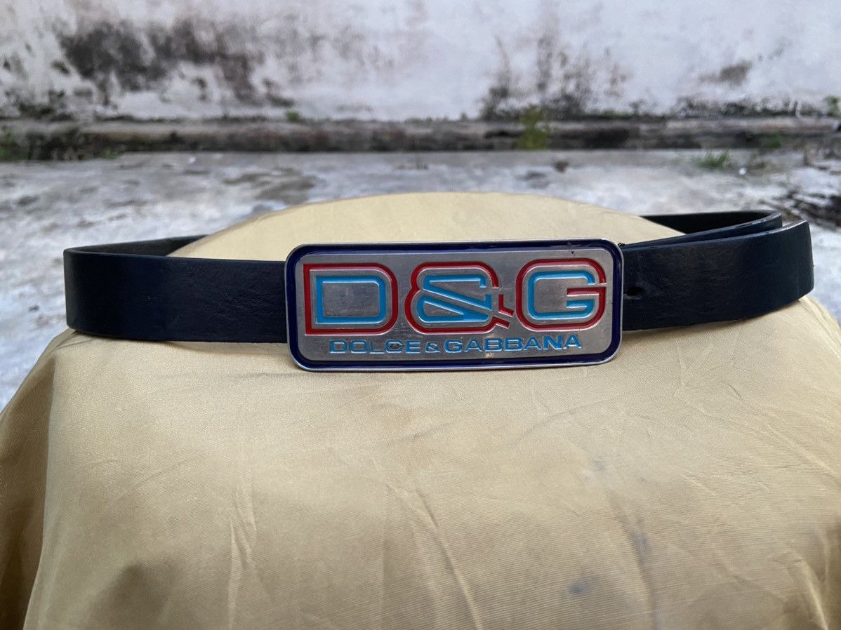 Dolce & Gabbana Vintage Dolce & Gabbana Engraved Leather Belt Size ONE SIZE - 2 Thumbnail