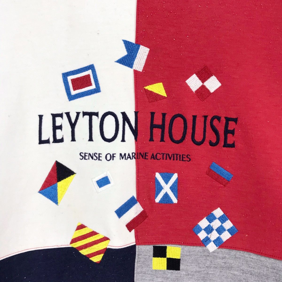 Vintage Leyton House Colourblock Sweatshirts Crewneck Size US L / EU 52-54 / 3 - 6 Thumbnail