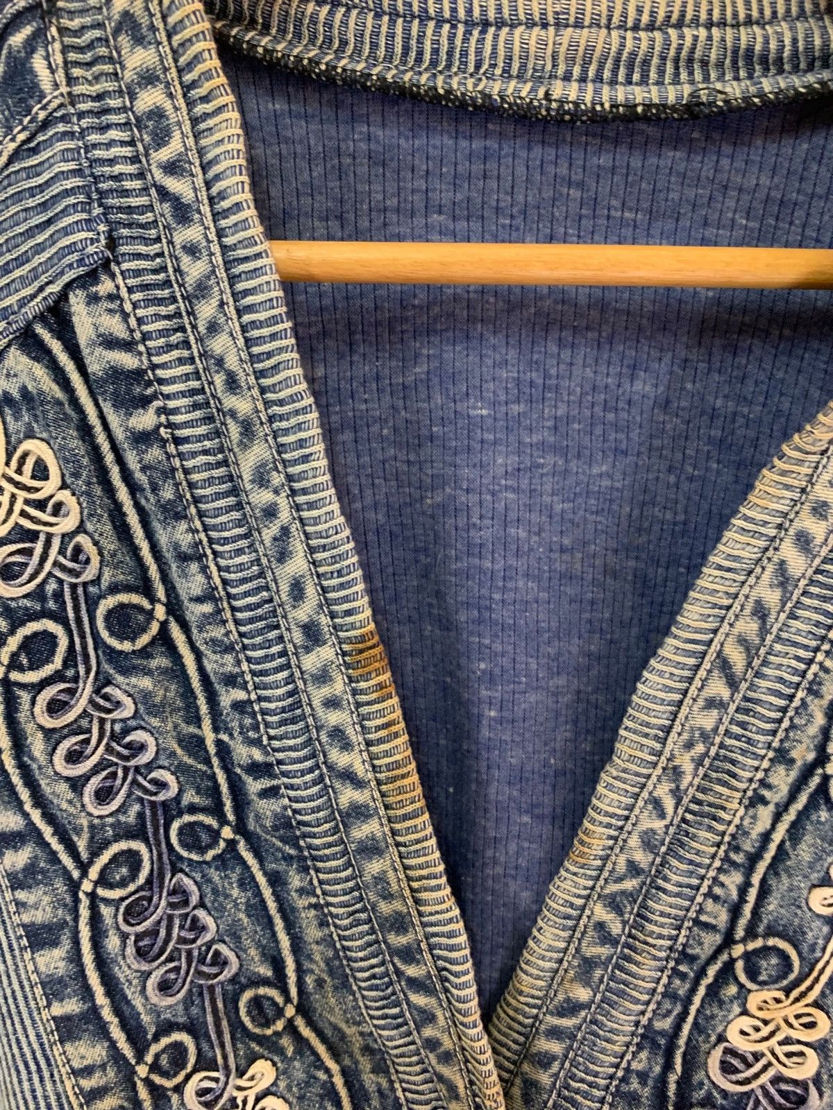 Japanese Brand × Vintage Vintage Denim Cardigan Size US L / EU 52-54 / 3 - 4 Thumbnail