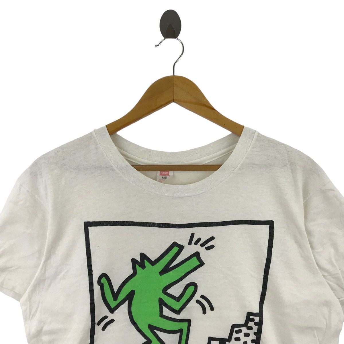 Keith Haring Vintage 1980s KEITH HARING HANES Pop Arts Streetwear Size US M / EU 48-50 / 2 - 2 Thumbnail