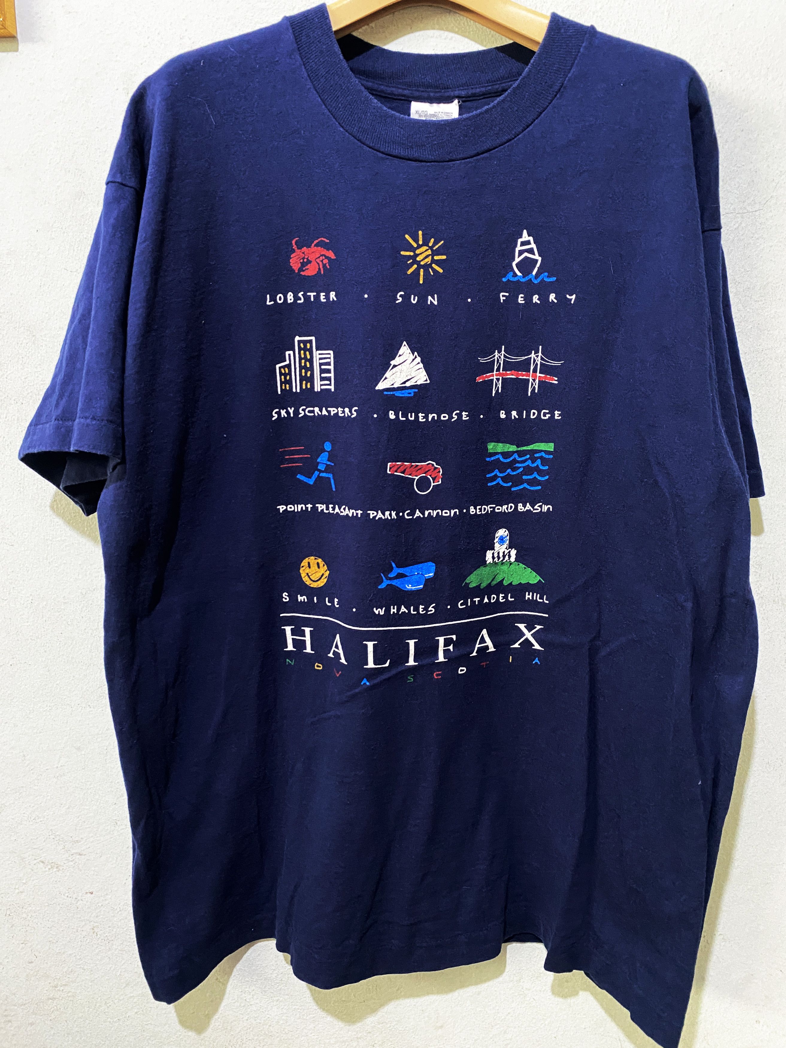 Vintage Vintage 90s Halifax Canada Shirt Size US L / EU 52-54 / 3 - 1 Thumbnail