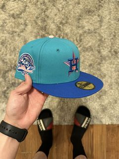 San Diego Padres New Era Teal/Hot Pink Bottom With 1992 All-Star Game Patch  On Side 59FIFTY Fitted Hat