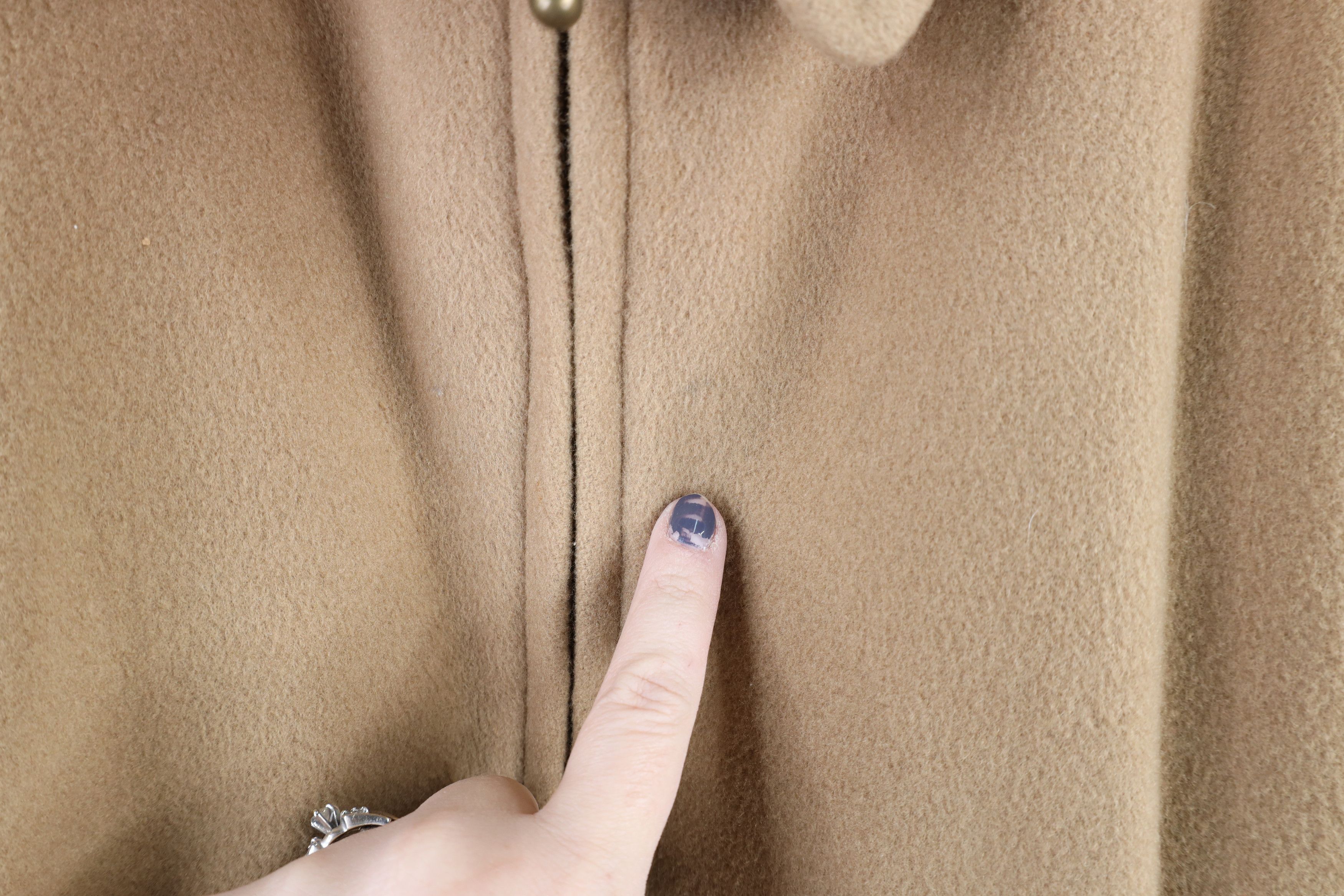 Vintage Vintage 90s Streetwear Long Wool Blend Bomber Jacket Brown Size US XL / EU 56 / 4 - 11 Thumbnail