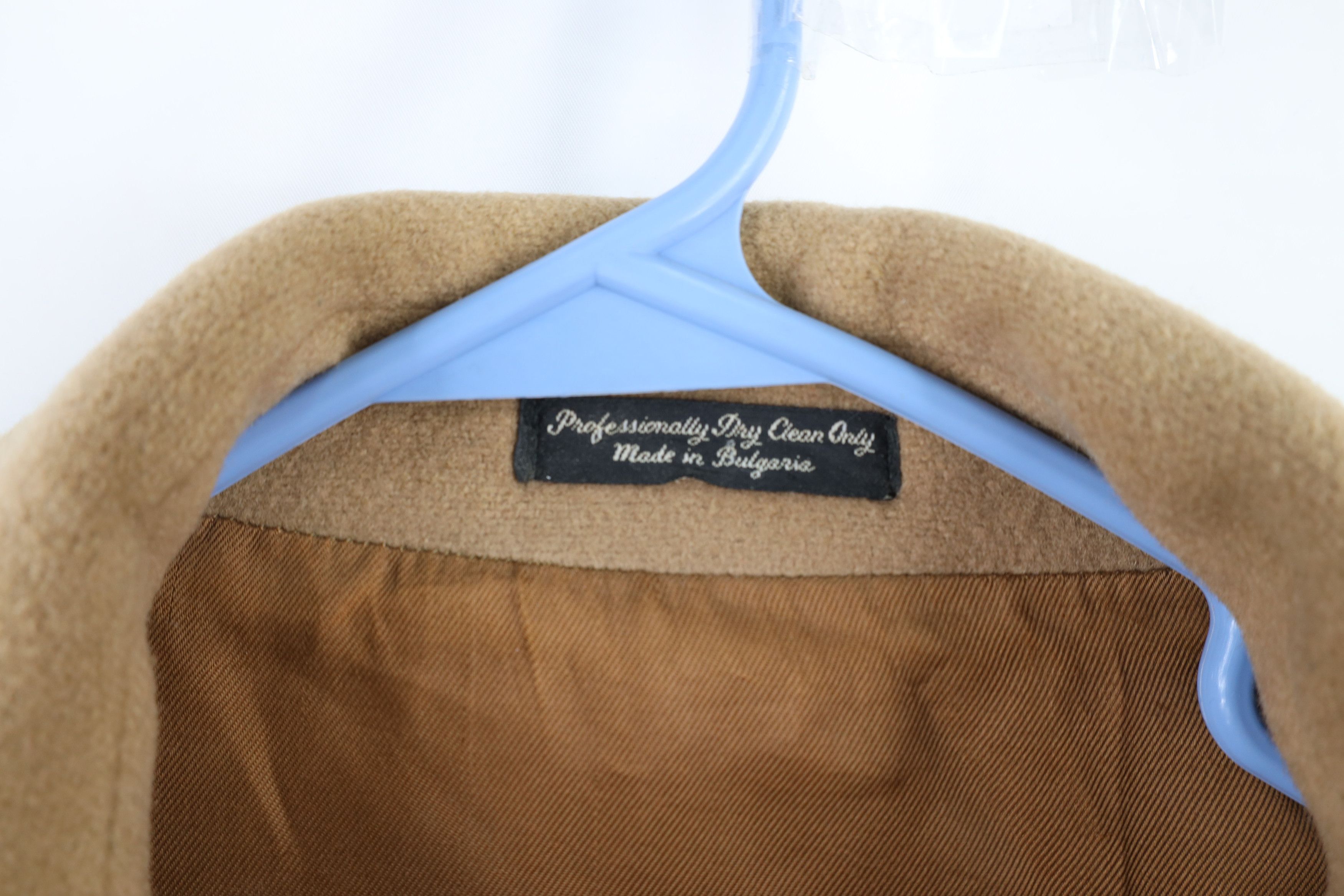 Vintage Vintage 90s Streetwear Long Wool Blend Bomber Jacket Brown Size US XL / EU 56 / 4 - 5 Thumbnail