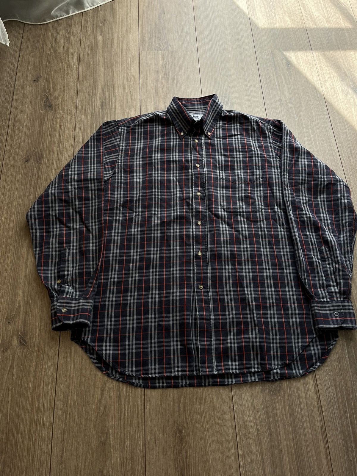 Burberry Rare vintage Burberry / Burberrys nova check shirt Size US L / EU 52-54 / 3 - 2 Thumbnail