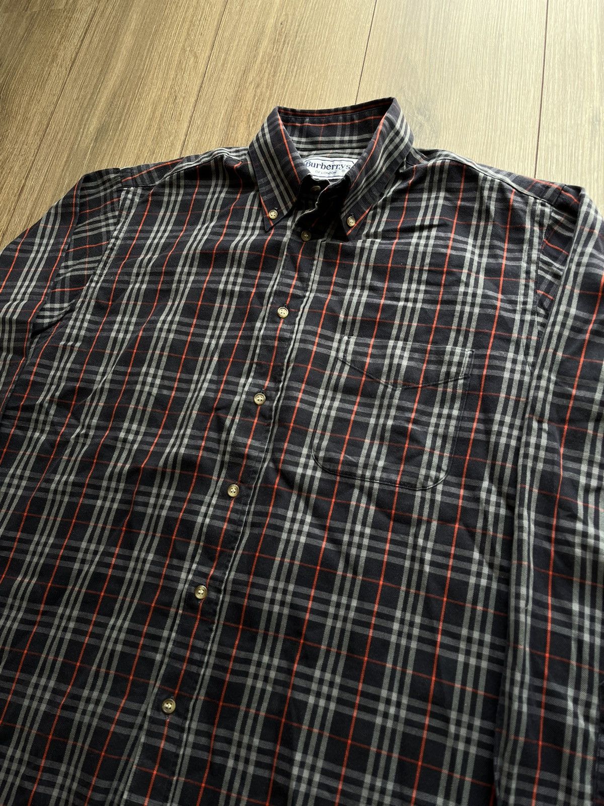 Burberry Rare vintage Burberry / Burberrys nova check shirt Size US L / EU 52-54 / 3 - 8 Thumbnail
