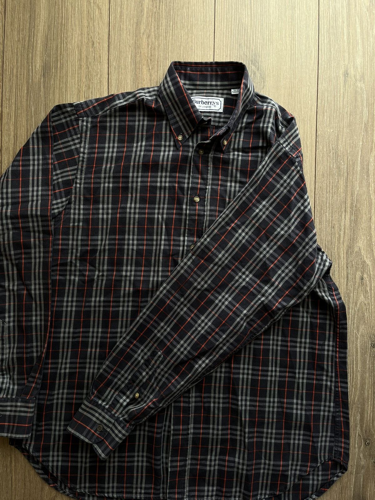 Burberry Rare vintage Burberry / Burberrys nova check shirt Size US L / EU 52-54 / 3 - 9 Thumbnail