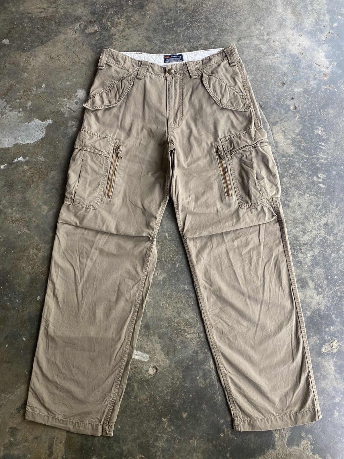 Alpha Industries Vintage Alpha Industries Cargo Pants Size US 32 / EU 48 - 1 Thumbnail