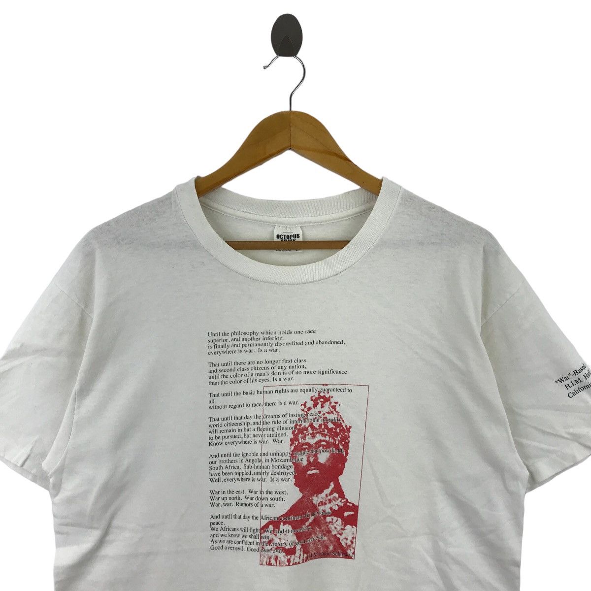 Octopus Vintage PHILOSOPHY OF WAR H.I.M. Haile Sultan T-Shirts Size US L / EU 52-54 / 3 - 2 Thumbnail