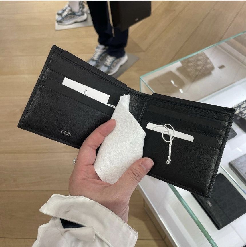Dior Black Dior Oblique Jacquard Wallet Size ONE SIZE - 4 Thumbnail