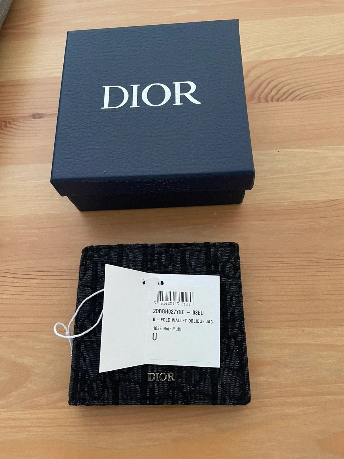 Dior Black Dior Oblique Jacquard Wallet Size ONE SIZE - 2 Thumbnail