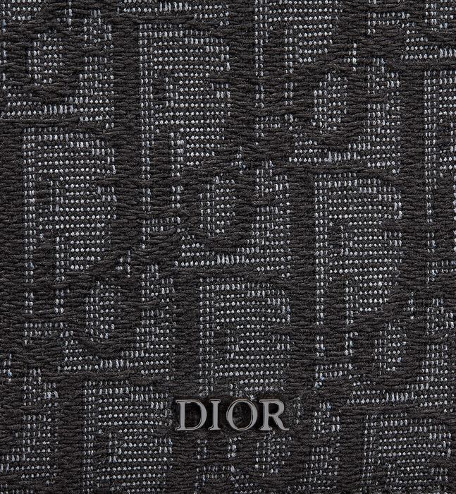 Dior Black Dior Oblique Jacquard Wallet | Grailed