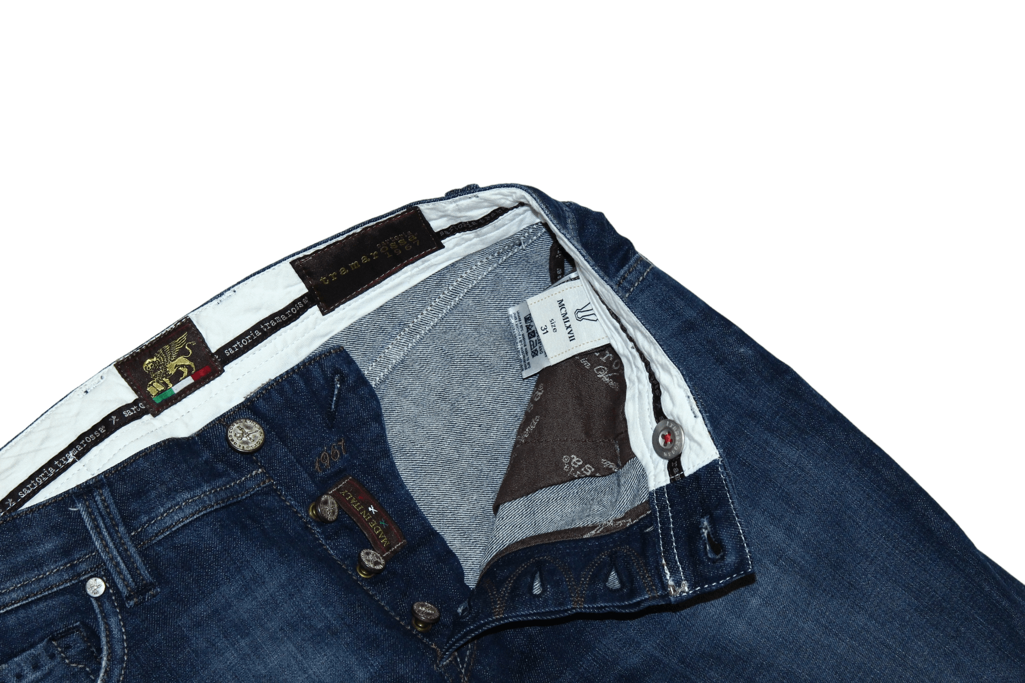 Barena TRAMAROSSA LEONARDO light wash blue denim Slim fit Jeans Size US 32 / EU 48 - 3 Thumbnail