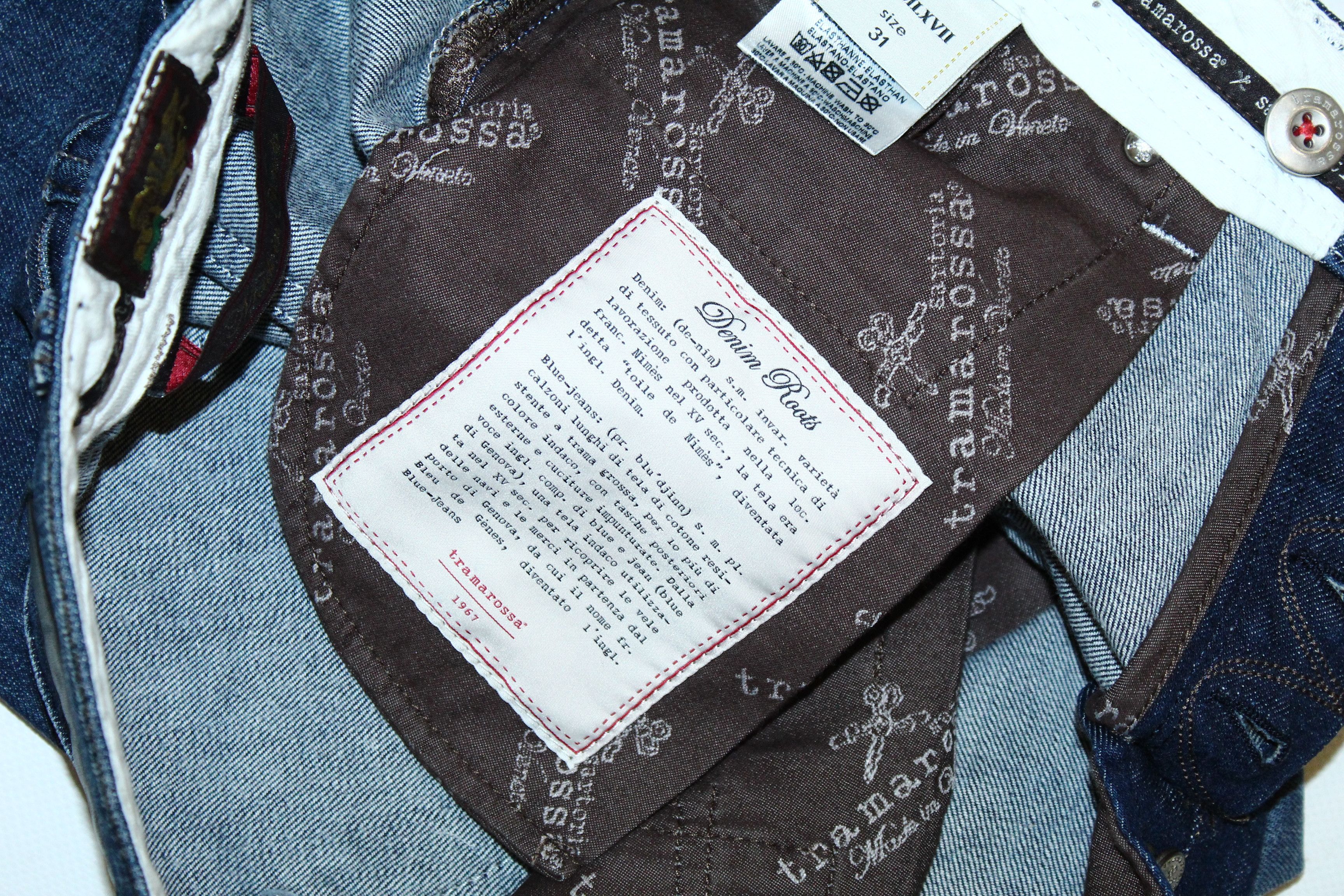 Barena TRAMAROSSA LEONARDO light wash blue denim Slim fit Jeans Size US 32 / EU 48 - 11 Thumbnail