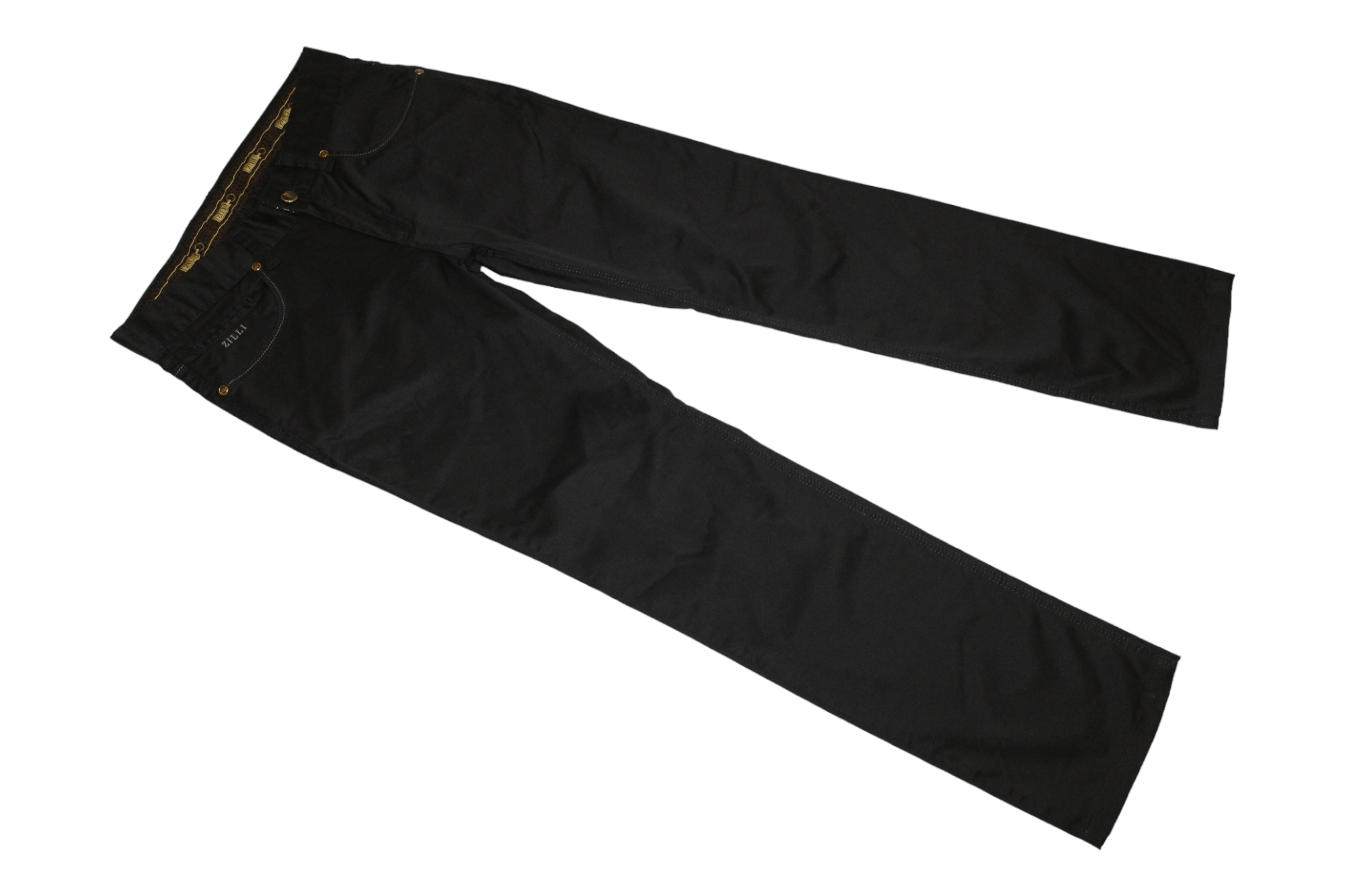 Zilli Luxury Zilli Tapered black coffee Satin Cotton chino Pants Size US 32 / EU 48 - 6 Thumbnail