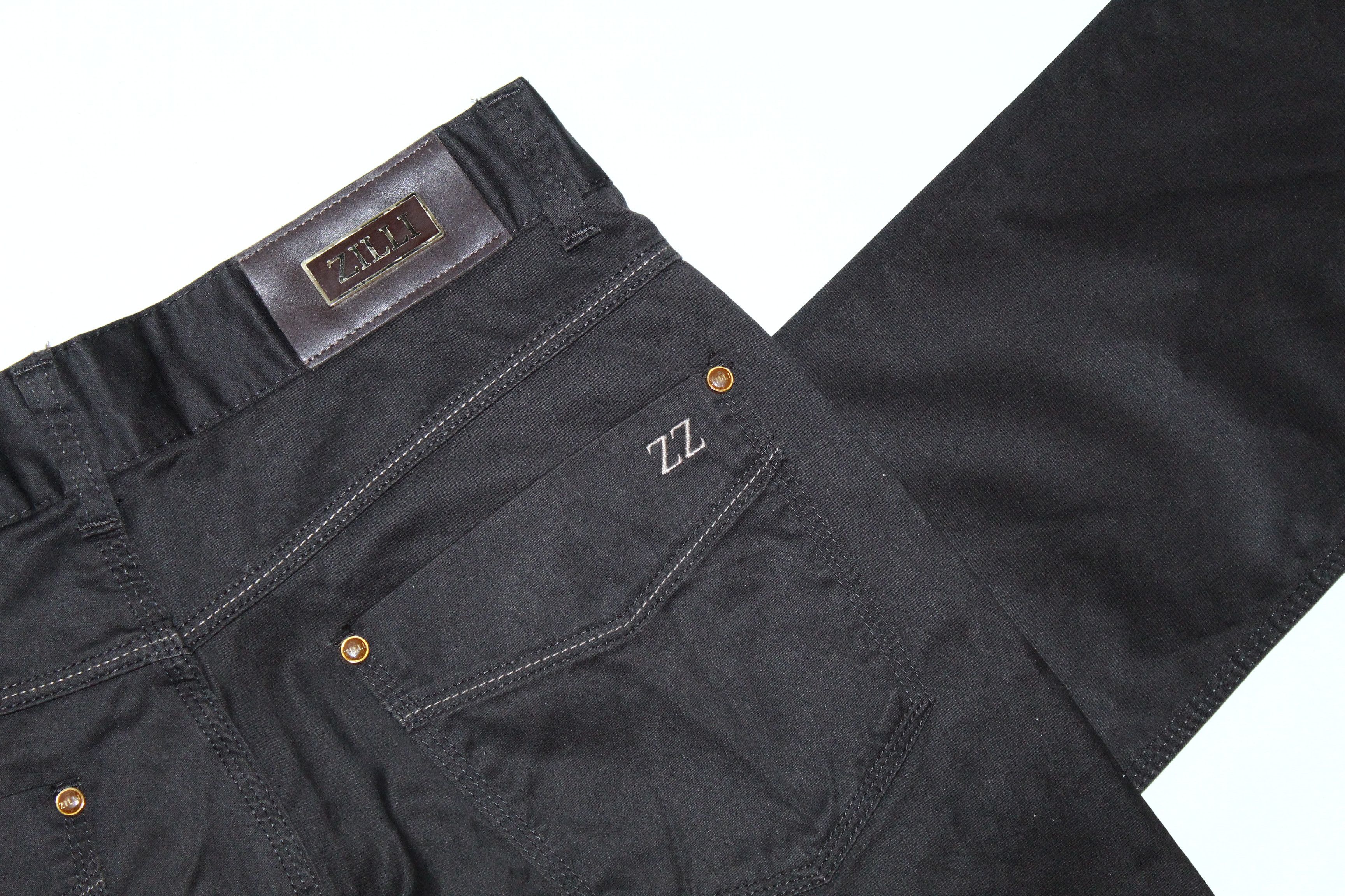 Zilli Luxury Zilli Tapered black coffee Satin Cotton chino Pants Size US 32 / EU 48 - 13 Thumbnail