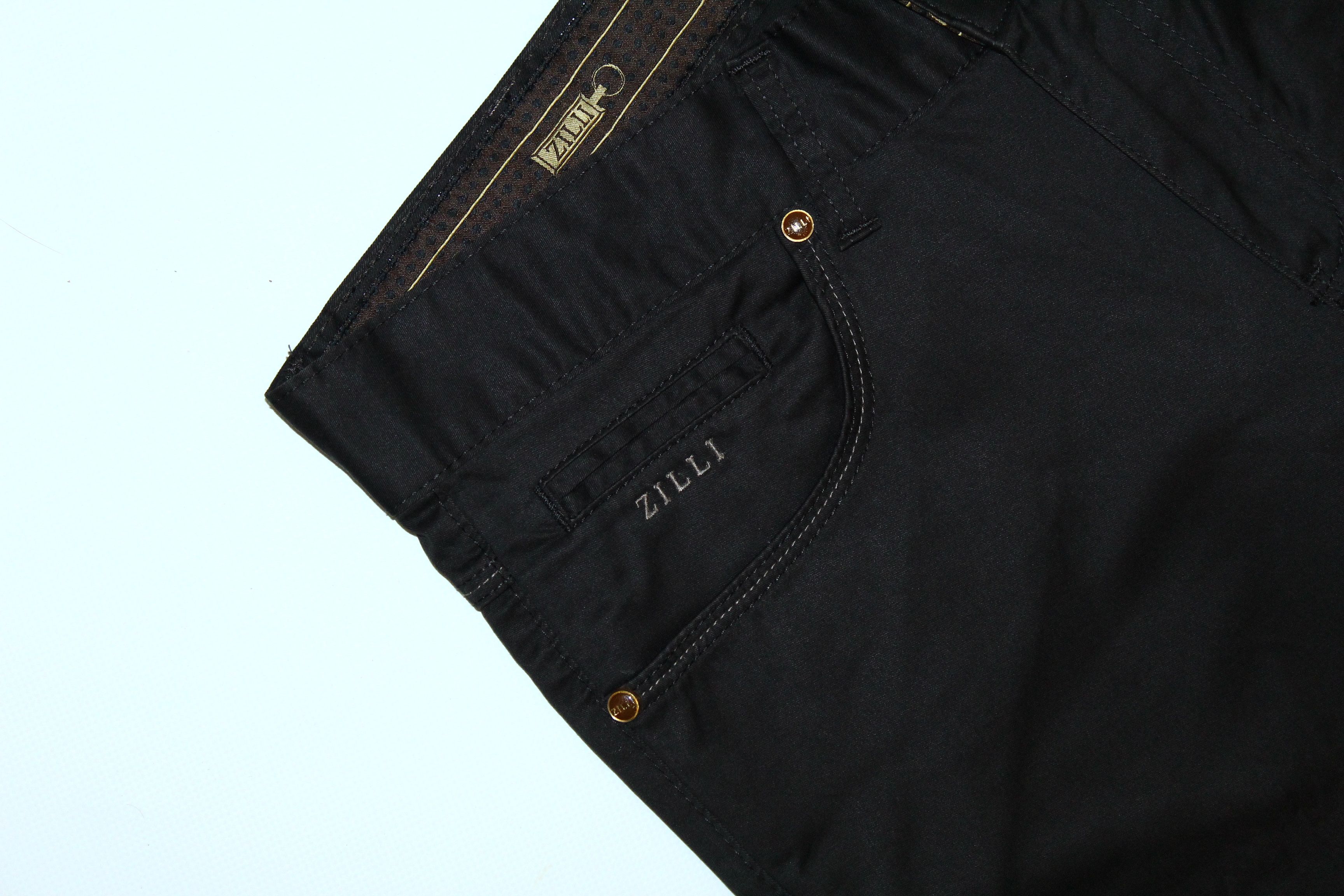 Zilli Luxury Zilli Tapered black coffee Satin Cotton chino Pants Size US 32 / EU 48 - 7 Thumbnail