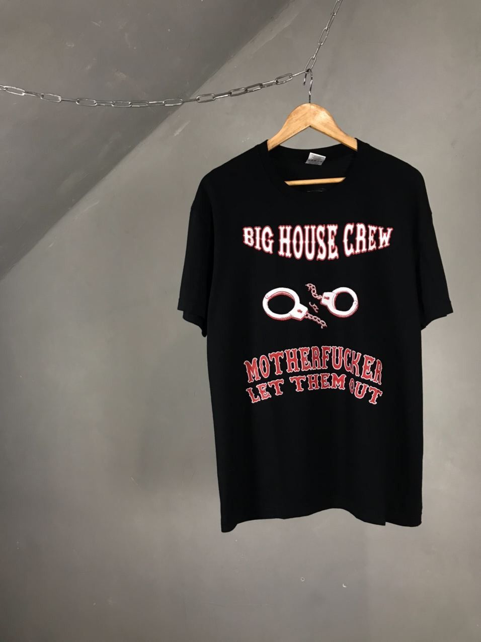 Other × Vintage Big House Crew ACAB vintage streetwear black tee Size US XL / EU 56 / 4 - 1 Thumbnail