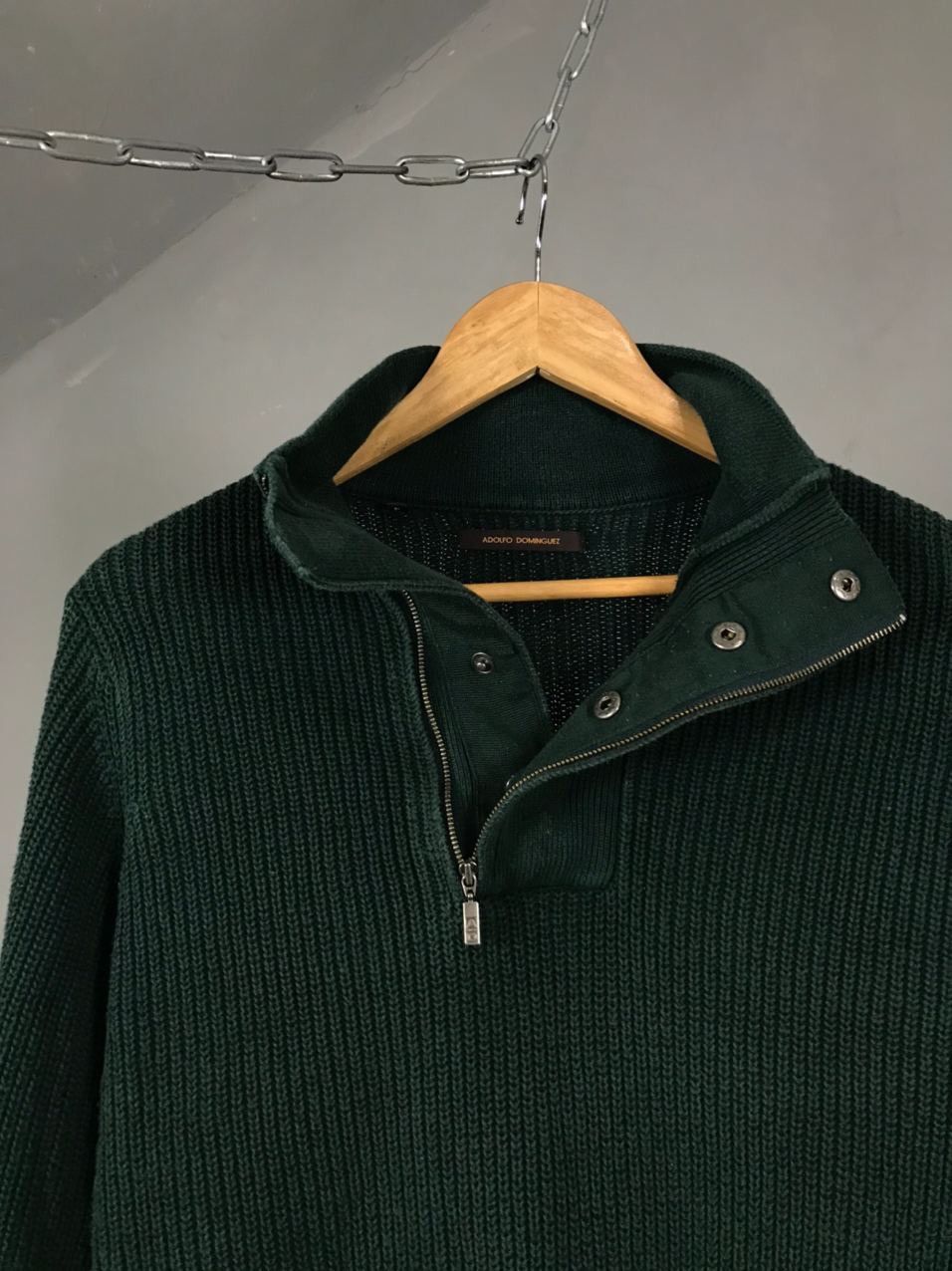 Adolfo Dominguez × Designer Adolfo Dominguez designer luxury green sweater Size US M / EU 48-50 / 2 - 4 Thumbnail