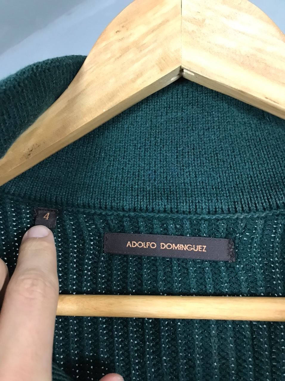 Adolfo Dominguez × Designer Adolfo Dominguez designer luxury green sweater Size US M / EU 48-50 / 2 - 5 Thumbnail
