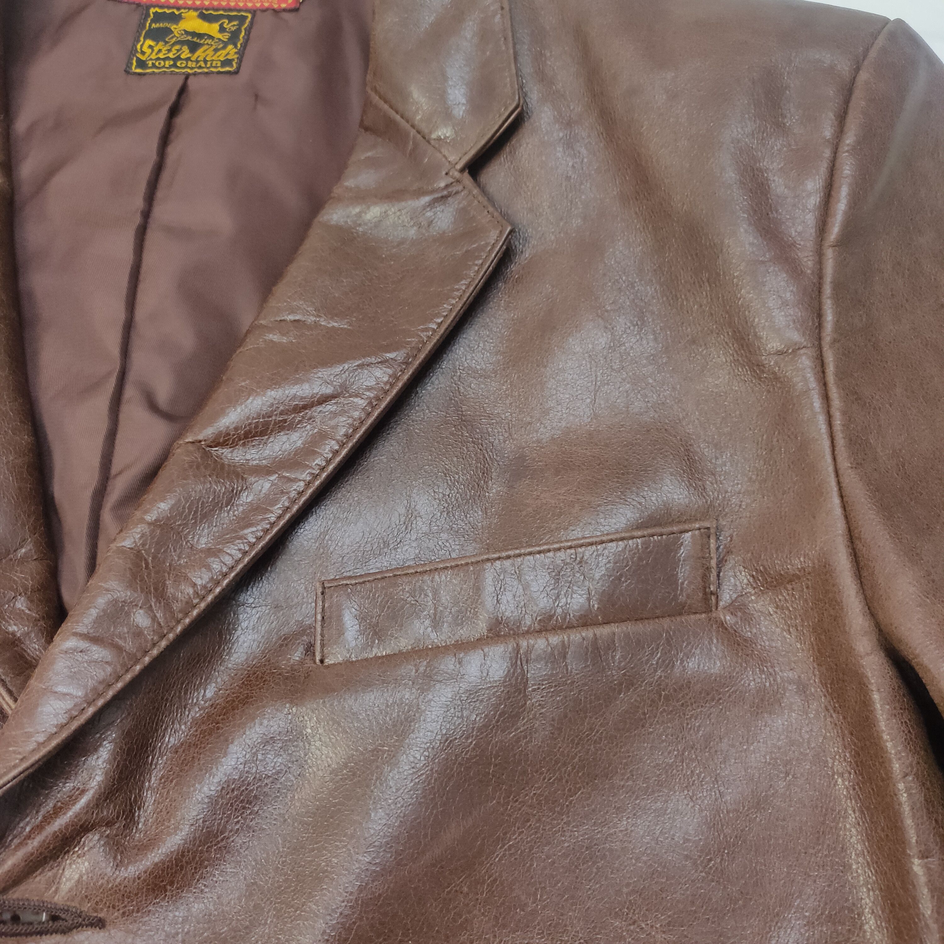 Indian Motorcycle Sugar Cane Indian Motorcycle Horsehide Leather Jacket Size US M / EU 48-50 / 2 - 6 Thumbnail