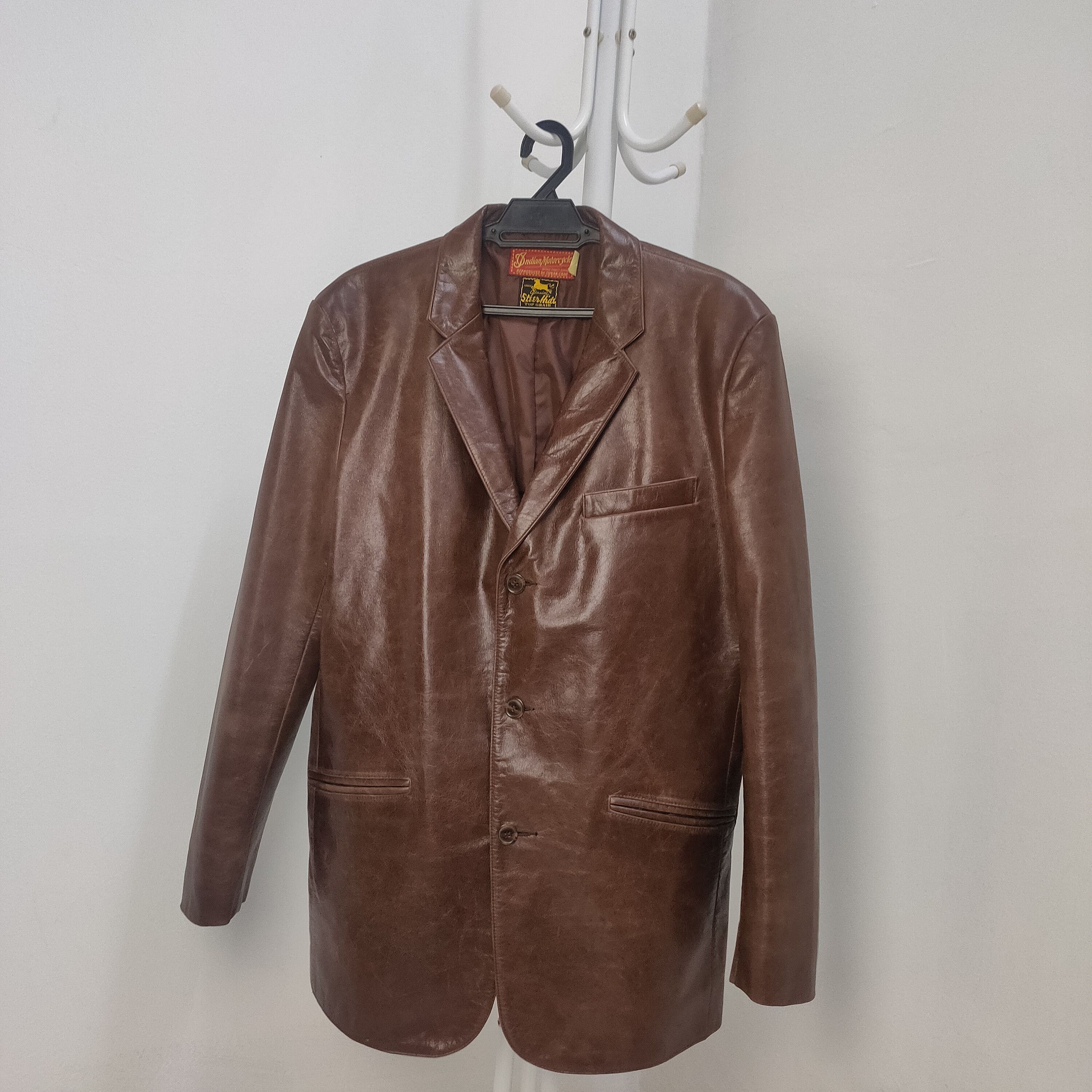 Indian Motorcycle Sugar Cane Indian Motorcycle Horsehide Leather Jacket Size US M / EU 48-50 / 2 - 1 Thumbnail