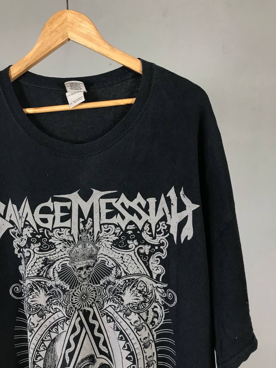 Band Tees Savage Messiah vintage rock skulls tee Size US XXL / EU 58 / 5 - 2 Thumbnail