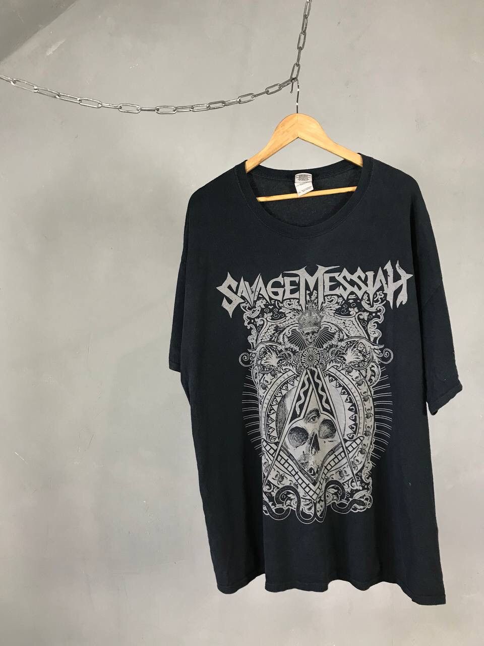 Savage Messiah vintage rock skulls tee